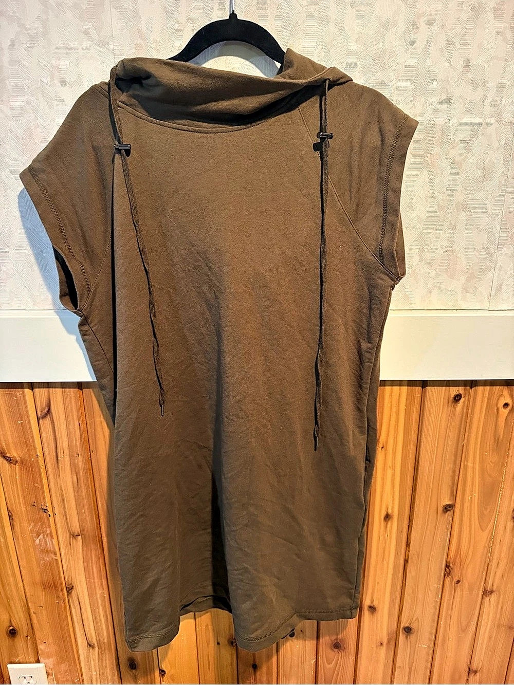 Forever 21 Brown/olive Hooded Tunic Size L